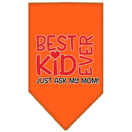 MIRAGE PET PRODUCTS Ask My Mom Screen Print Pet BandanaOrange Small 66-453 SMOR